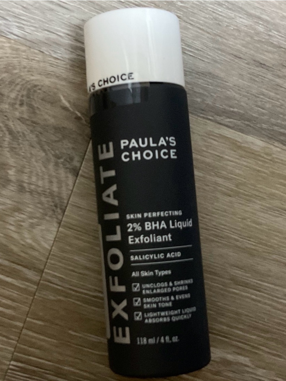 Paula's Choice Black and White 2% BHA Exfoliant Bottle